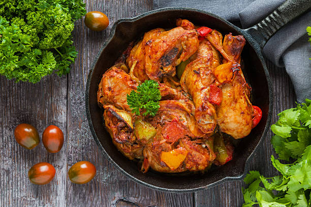 istock Chakhokhbili, chicken stew, cooked with tomatoes, bell peppers, spices 626311184