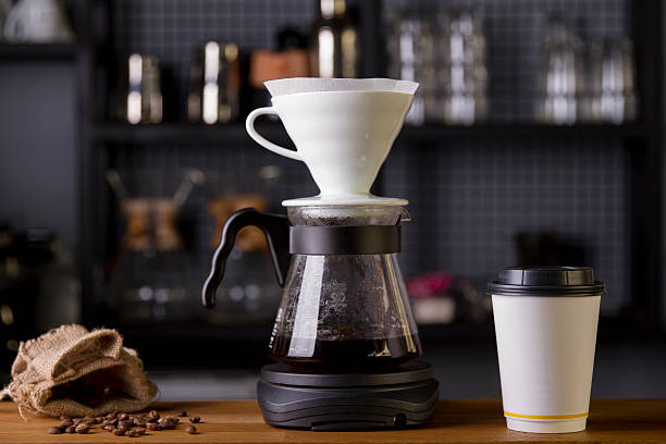 istock Coffee in the filter purover V60 626312070