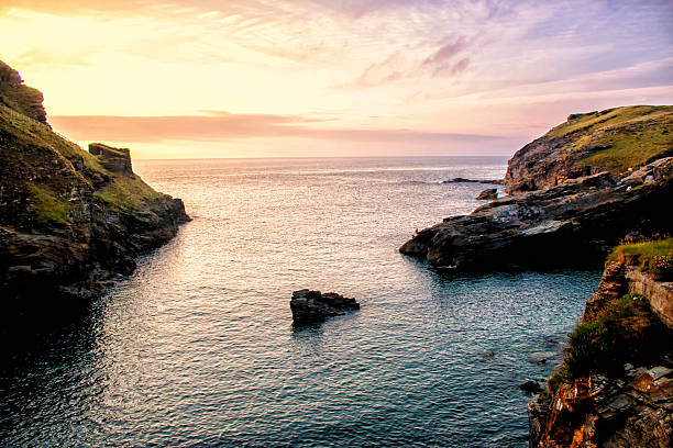 istock Tintagel castle ruins sunset 626321564