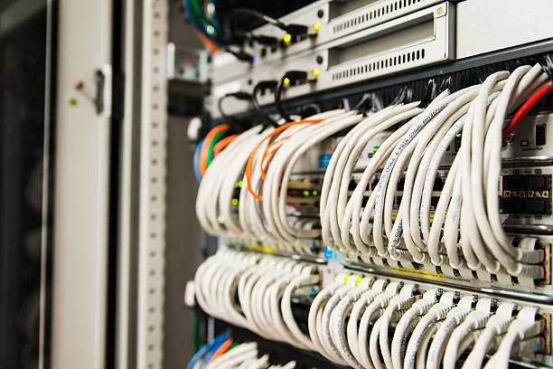 istock high technology business digital communication data center router plugged cable 626321672