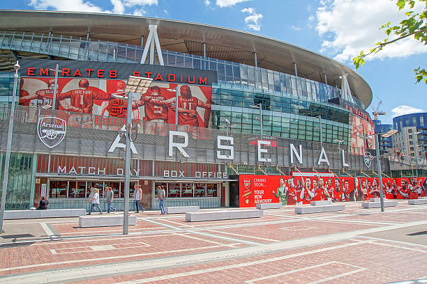 the emirates stadium, londyn - emirates airline zdjęcia i obrazy z banku zdjęć