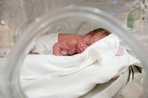 Premature baby stock photo