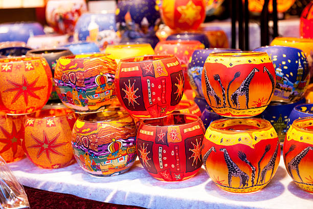 istock Candlelights on the Christmas market 626324242