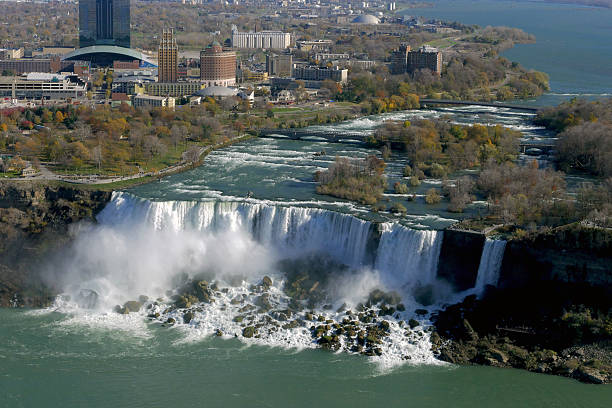 istock Niagara Falls Aerial View, Canadian Falls 626324248