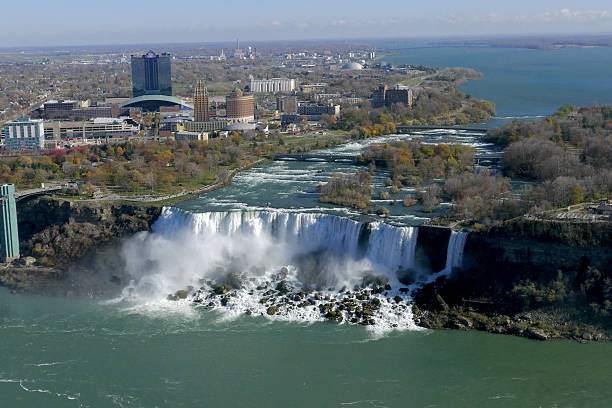 istock Niagara Falls Aerial View, Canadian Falls 626324358