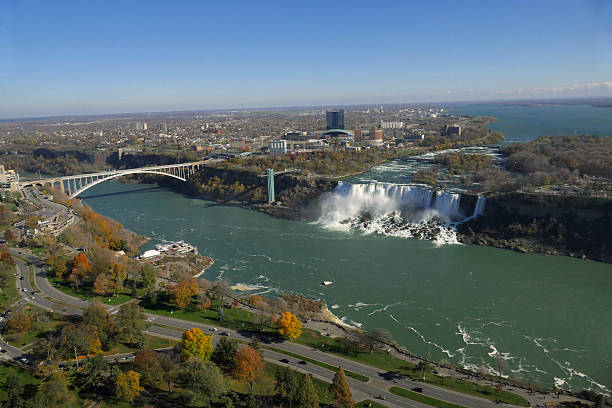 istock Niagara Falls Aerial View, Canadian Falls 626324518