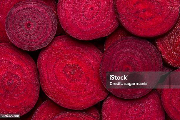 Beetroot Slice Closeup Beetroot Background Stock Photo - Download Image Now - Beet, Common Beet, Food