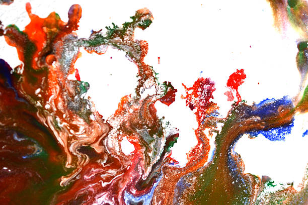istock isolated large patches spots blots of splash mixed colors 626332432