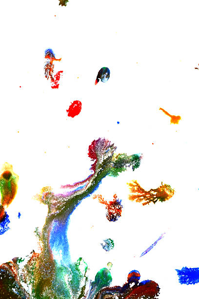 istock isolated large patches spots blots of splash mixed colors 626332470