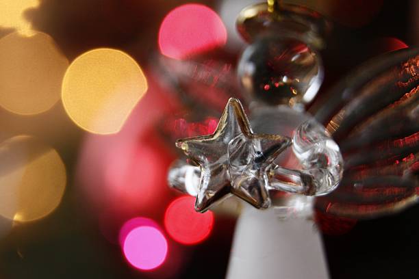 istock Christmas angel with star 626333074