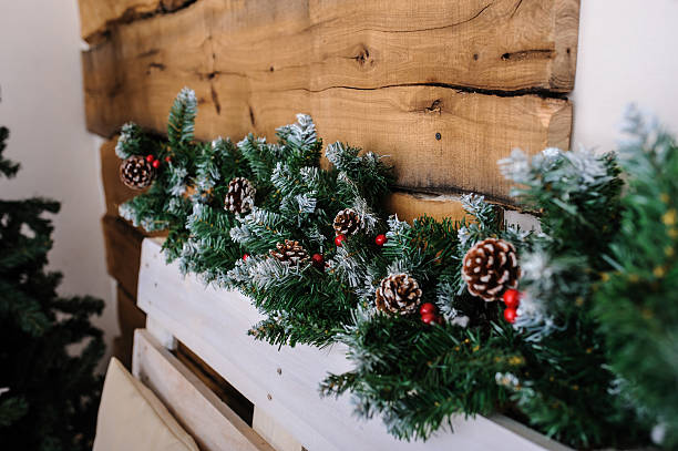 istock beautiful living room decorated for Christmas. 626348084