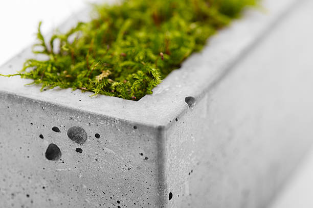 istock Trendy pot hand made of concrete 626349294