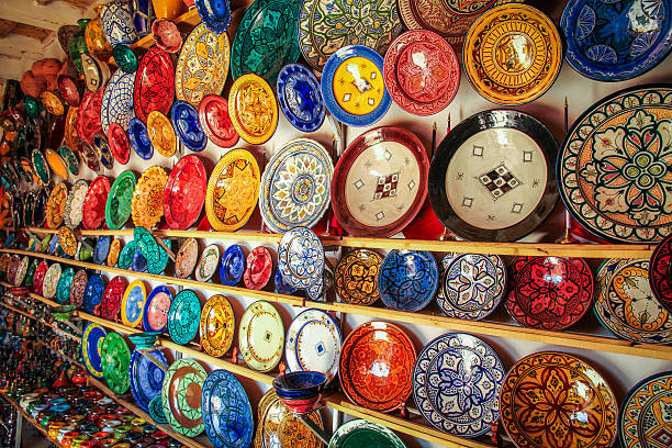istock Colourful plates on sale 626351280