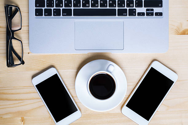 istock Laptop, cellphones and coffee 626351506