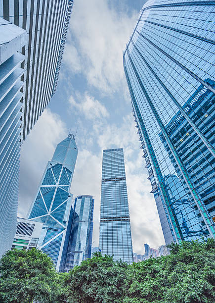 istock low angle view of skyscrapers 626361738