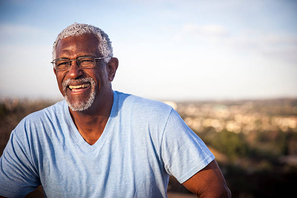 istock Attractive Senior Black Man Outdoor Portrait 626367596
