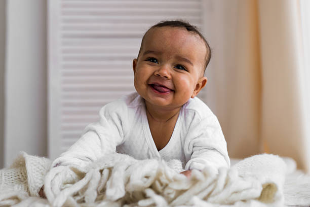 istock Happy Mixed Race Baby Boy 626370682