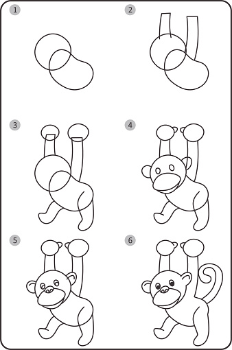 Vetores de Como Desenhar Macaco Macaco De Desenho Fácil Para Crianças Passo  A Passo e mais imagens de Progresso - iStock