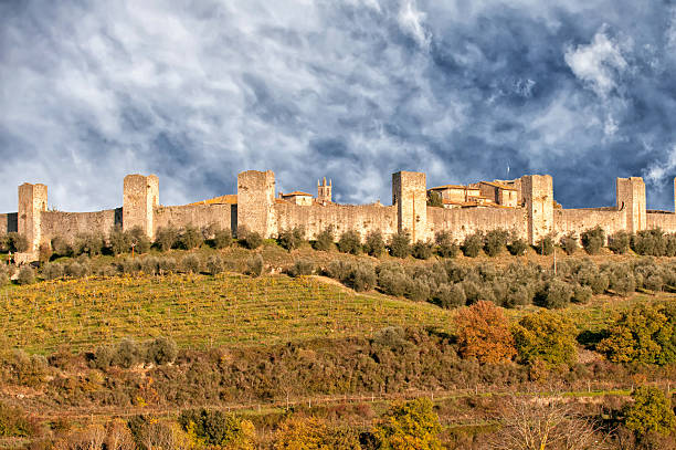 istock monteriggioni tuscany medieval wall small village 626388128