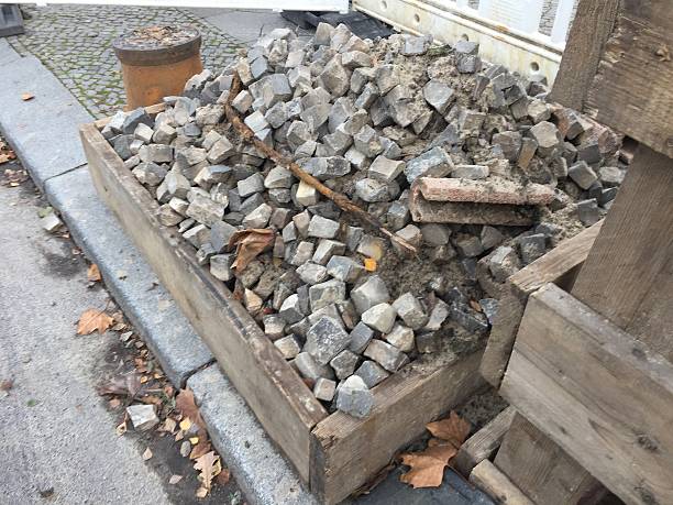 istock Heap of paving stone 626398370