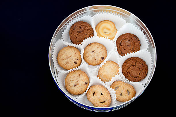 istock sweet cookies in a box / Cookies in box. 626398972