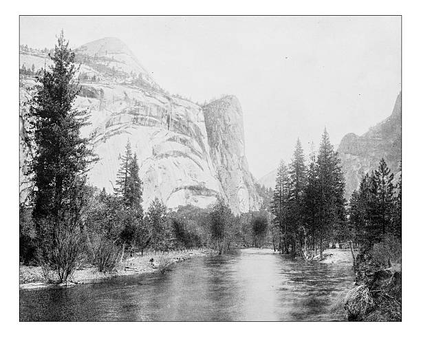 istock Antique photograph of South Dome, Yosemite Valley 626399172