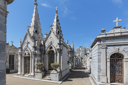Argentina Buenos Aires Mausoleums in the famous Recoleta Cemetary