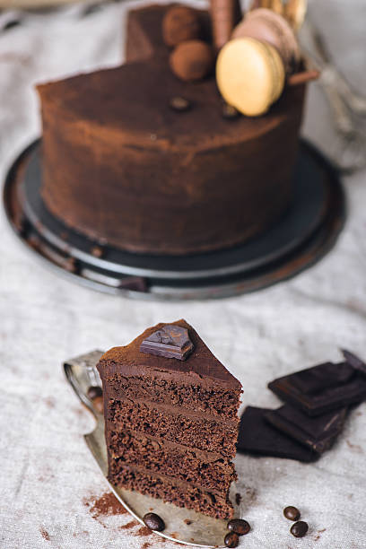 istock Slice of a chocolate cake 626401538