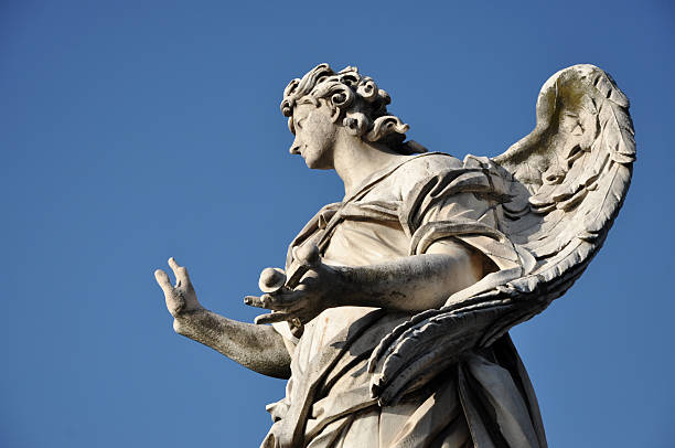 istock Statue on the Ponte Sant' Angelo bridge, Rome, Italy 626408326