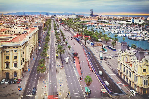 istock Aerial view of Barcelona 626409480