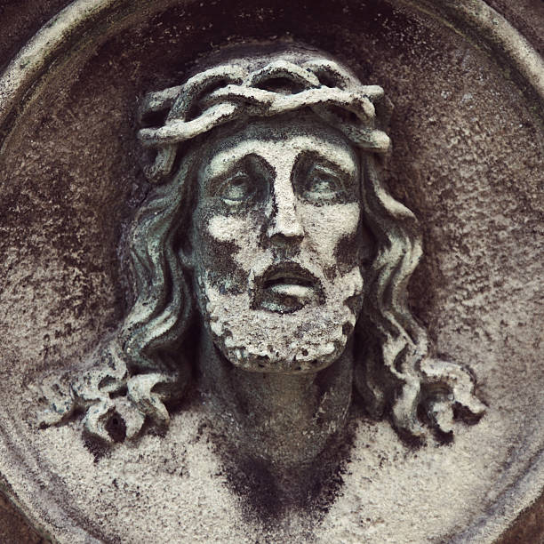 istock Jesus Christ in a crown of thorns 626410096