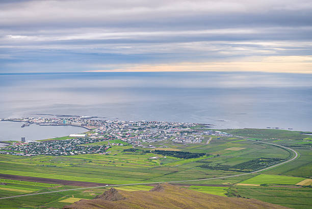 istock Akranes landscape seen from Akrafjall mountain 626410880