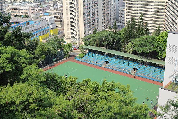 istock Futsal field in a public outdoor park. 626411280