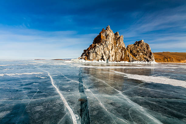 istock Shaman Rock, winter Lake Baikal. Russia 626414344