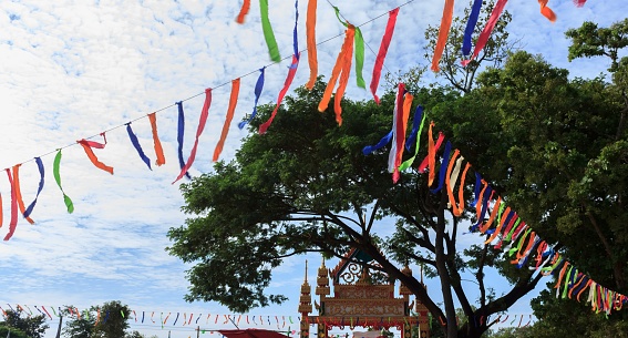 Ribbons for decoration in the traditions of Thailand.