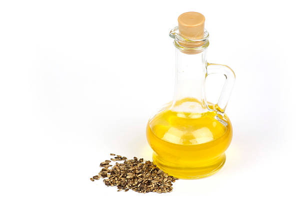 istock Thistle oil is poured into the bottle 626421864