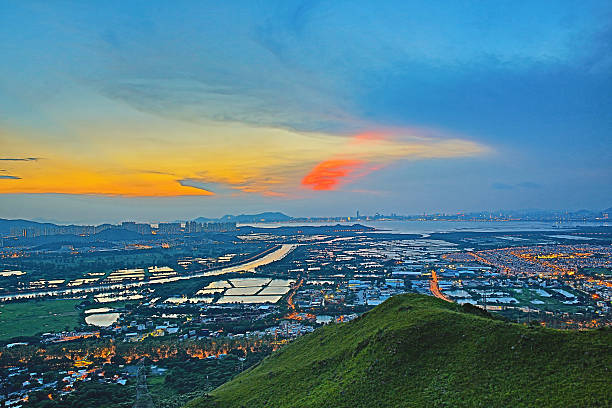 istock Hong Kong Yuen Long downtown sunset 626421936