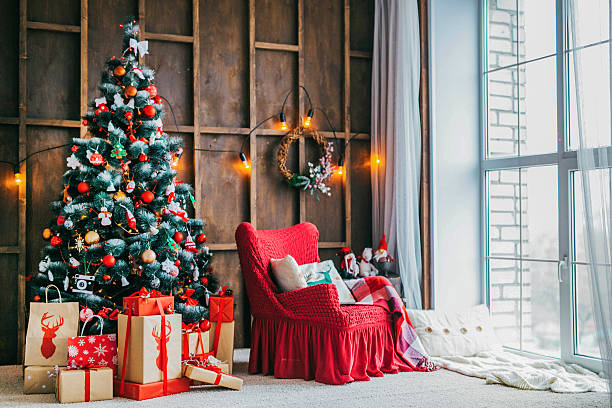 ano novo e natal, interior - christmas decoration photography themes christmas ornament - fotografias e filmes do acervo