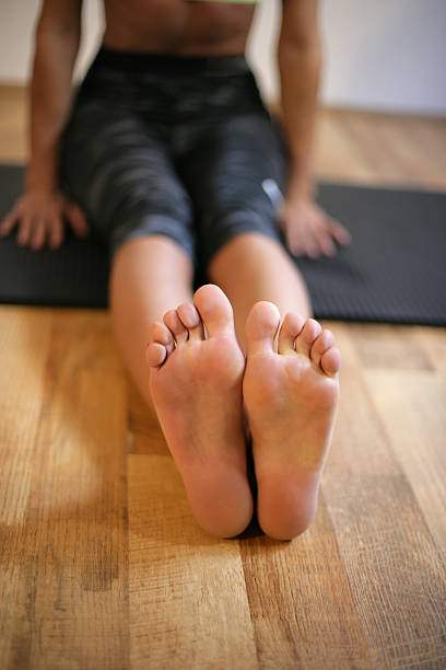 istock Woman feet soles 626426950