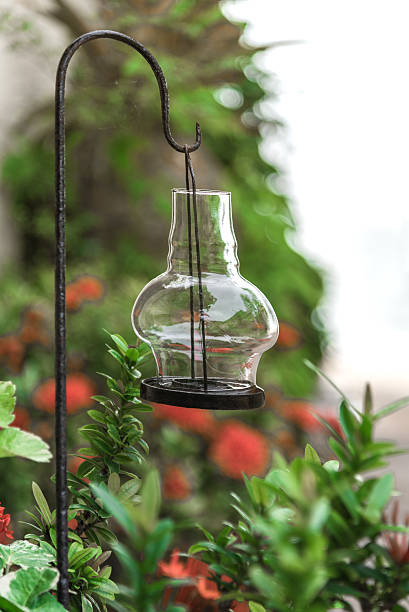 istock Antique outdoor night lamp in park. vintage filter effect 626427742