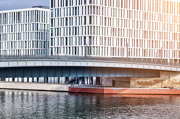 istock office buildings and bridge at the Spreebogen, Berlin Germany 626429542