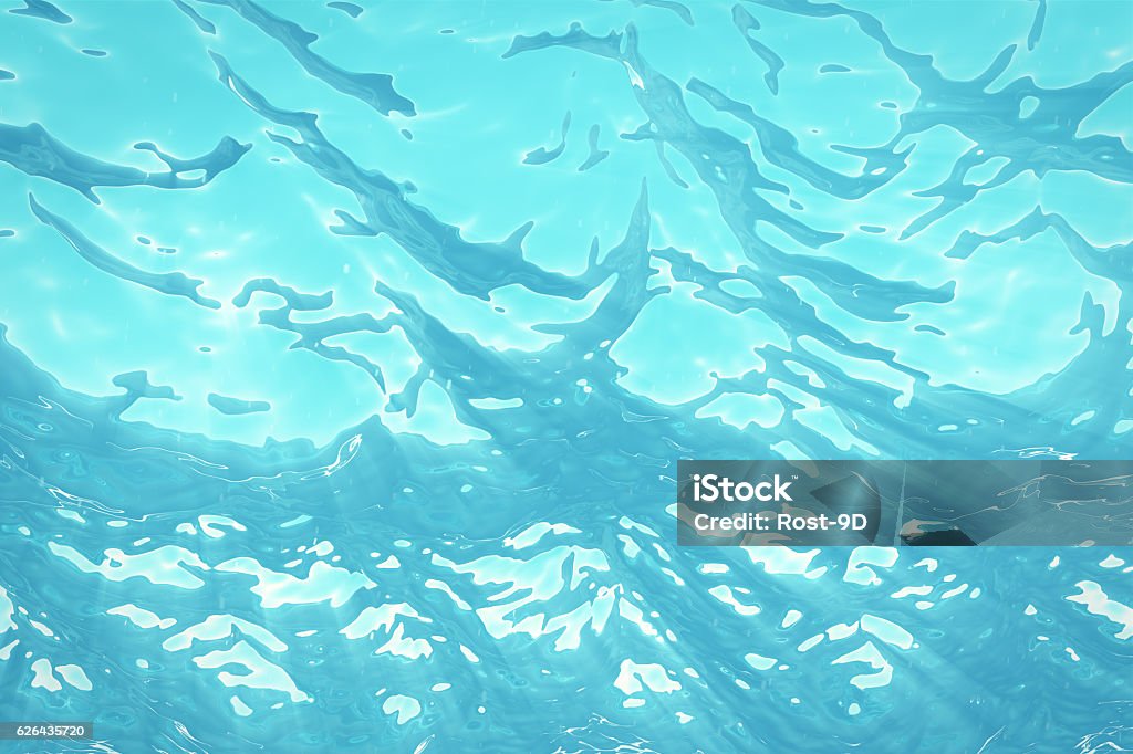 Rendering Underwater Sea Ocean Surface With Light Rays High Resolution ...
