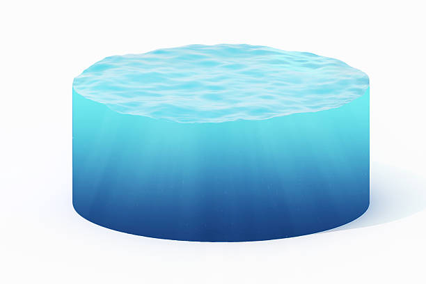 istock rendering of cross section  water cylinder isolated on white with 626436196