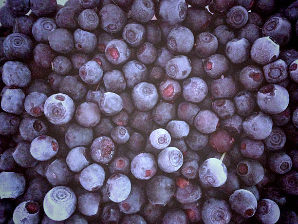 belo fundo de mirtilo - blue blueberry cold food descriptive color - fotografias e filmes do acervo