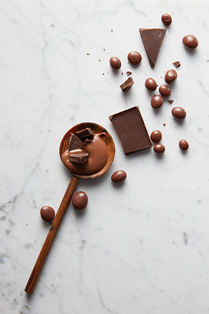 istock wooden spoon with chocolate 626442552