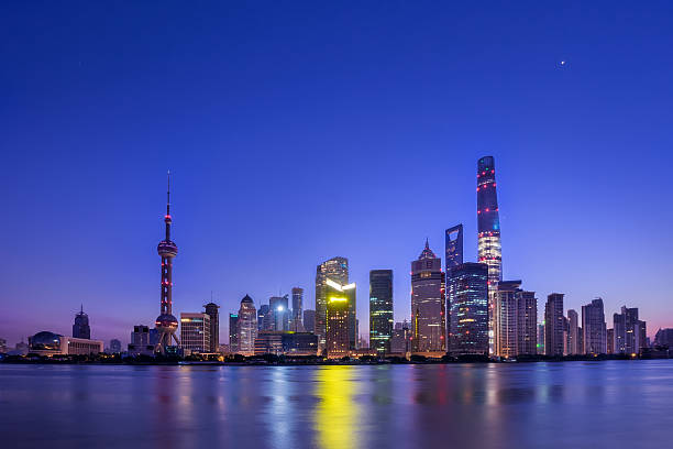 istock Panoramic skyline of Shanghai 626446898