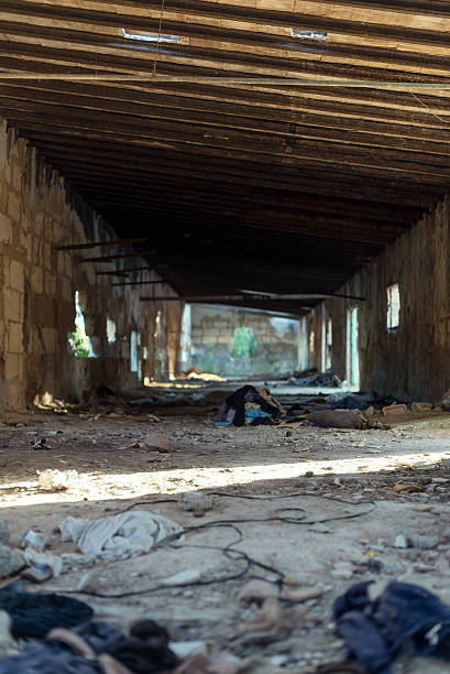 istock Interior of old abandoned building. 626447410