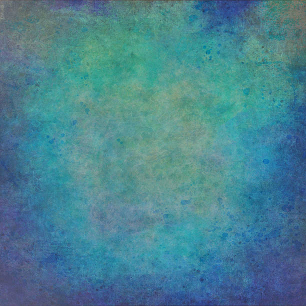 istock Abstract blue hand-painted vintage background 626447706