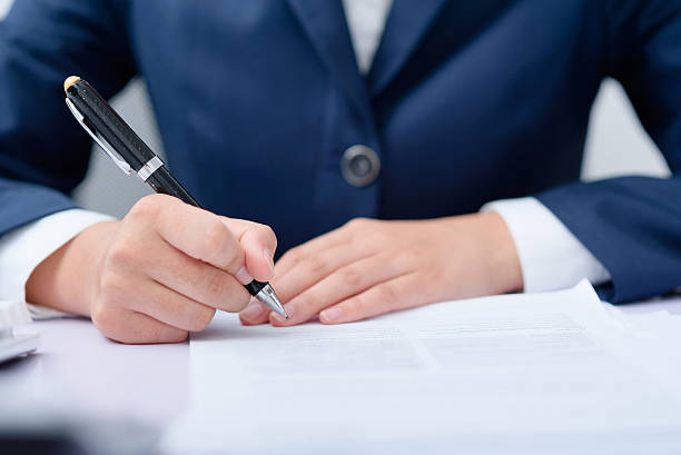 istock Filling the tax form. 626449338