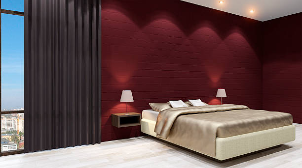 istock The modern design of the bedrooms. 3d rendering 626456044